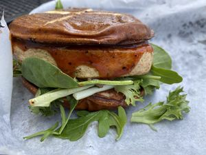 Grilled chicken   at Evolve Modern Vegan Kitchen in Daytona Beach