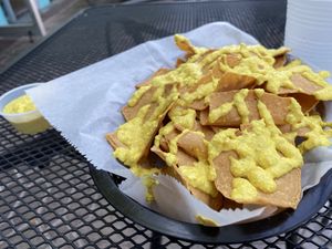 Nachos and PBR cheese   at Evolve Modern Vegan Kitchen in Daytona Beach