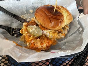 Buffalo chickun at Evolve Modern Vegan Kitchen in Daytona Beach