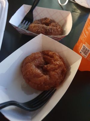 Vegan donut at Evolve Modern Vegan Kitchen in Daytona Beach