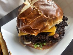 Crak Burger   at Evolve Modern Vegan Kitchen in Daytona Beach