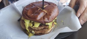 Philly burger at Evolve Modern Vegan Kitchen in Daytona Beach