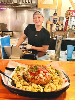 One of their specials, chickun parm was da bomb   at Evolve Modern Vegan Kitchen in Daytona Beach