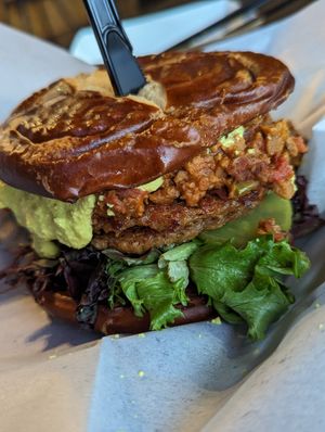 Chili Cheeseburger at Evolve Modern Vegan Kitchen in Daytona Beach