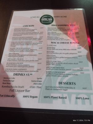  at Evolve Modern Vegan Kitchen in Daytona Beach