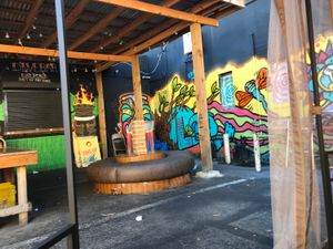 Awesome outdoor seating  at Evolve Modern Vegan Kitchen in Daytona Beach