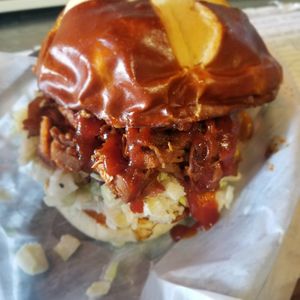 Pulled porc at Evolve Modern Vegan Kitchen in Daytona Beach