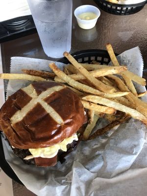 Big Mak Burger at Evolve Modern Vegan Kitchen in Daytona Beach