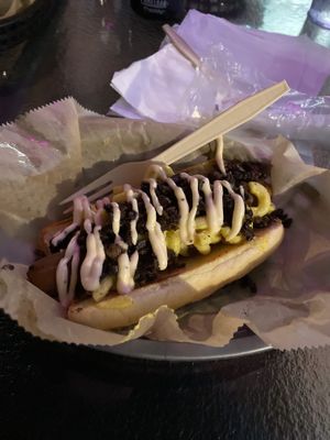 Great hotdog but menu says you get two, only got one.  at Evolve Modern Vegan Kitchen in Daytona Beach
