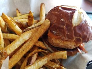 Buffalo chick-un sandwich at Evolve Modern Vegan Kitchen in Daytona Beach