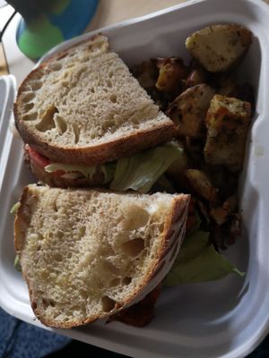 Vegan BLT at Coco's Cafe in Jasper