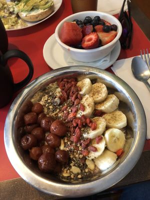 Old fashioned overnight oats at Coco's Cafe in Jasper