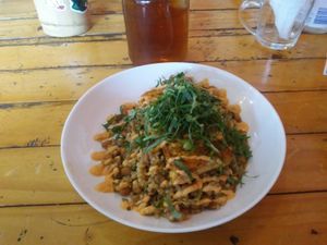 Baião de 2 com tofu at Urbã Cozinha Vegana in Sao Paulo