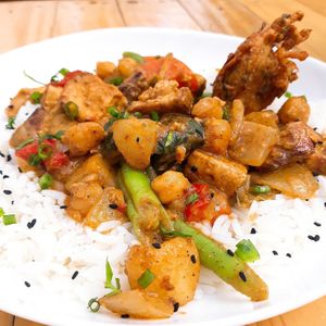 Thai curry at Urbã Cozinha Vegana in Sao Paulo