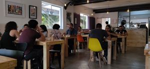 Inside at Urbã Cozinha Vegana in Sao Paulo