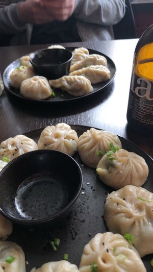 Vegan and vegetarian momos at Tenz Momo - Lochergut in Zurich