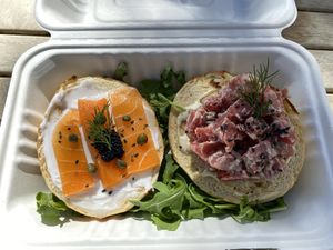 Seaside bagel at The Vreamery in Paso Robles