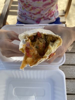 Burrito special  at The Vreamery in Paso Robles