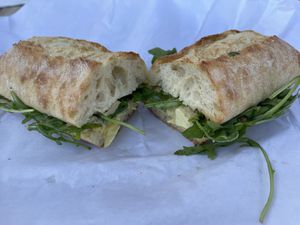The artichoke sandwich  at The Vreamery in Paso Robles
