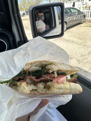 Plant based ham panini  at The Vreamery in Paso Robles