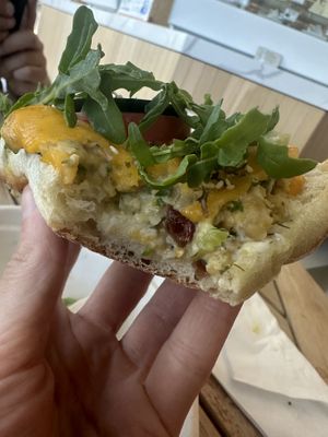 Chickpea of the sea panini  at The Vreamery in Paso Robles