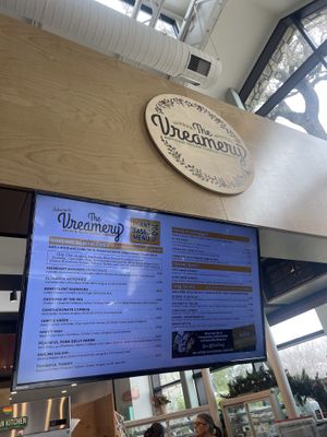 Menu   at The Vreamery in Paso Robles