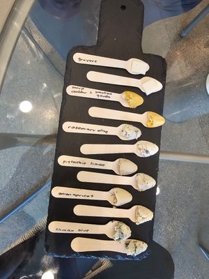 Cheese sampler (You can pick your cheeses) at The Vreamery in Paso Robles