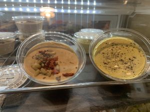 Cashew cheese spreads; cumin chill & Truffle at The Vreamery in Paso Robles