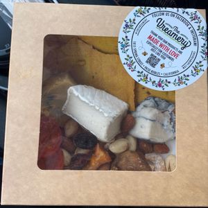 3 cheese board. Ash, Brie and Blue at The Vreamery in Paso Robles