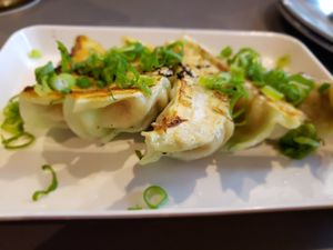 Vegetarian gyoza at Harajuku Gyoza in Broadbeach