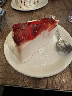Vegan Strawberry Cheesecakee  at Martha's Country Bakery in Brooklyn