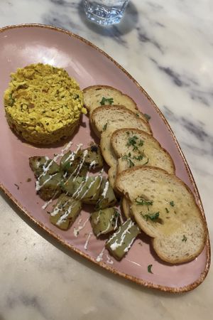 Scrumble tofu! 🧡  at Earth Cafe @ Waterfield in Mumbai