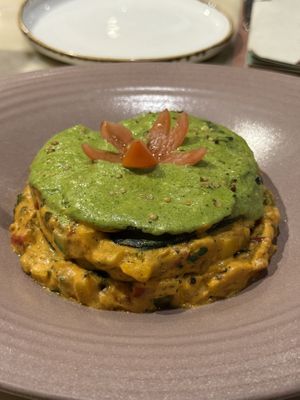 Lasagna is a must!   at Earth Cafe @ Waterfield in Mumbai