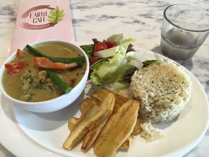 Jamaican Platter & Cool Palm.  at Earth Cafe @ Waterfield in Mumbai