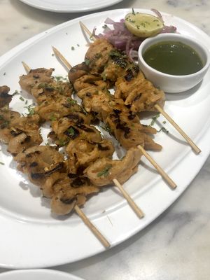 Vegetable Protein Skewers - Amazing! at Earth Cafe @ Waterfield in Mumbai