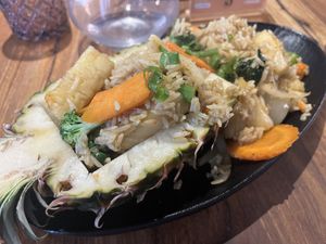 Pineapple fried rice   at Phat Elephant in Brisbane