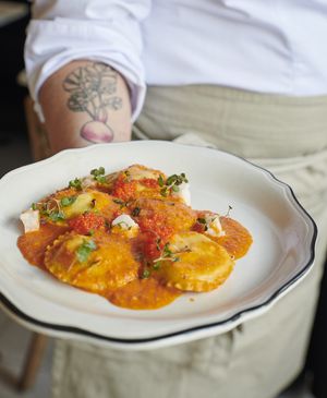 Ravioli  at Radis in Montreal