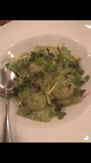 Sundried Tomatoes Raviolis at Radis in Montreal