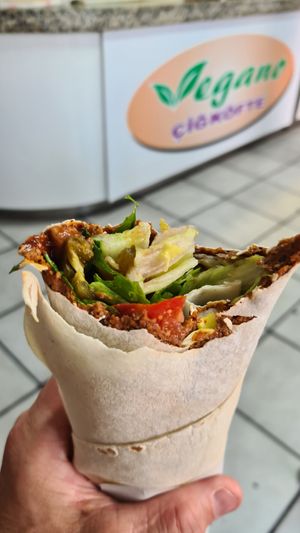 Super tasty filled with alot of veggies at Vegano Cigkofte in Recklinghausen