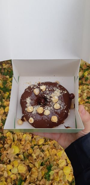 Chocolat hazelnut at COCO Donuts in Brussels