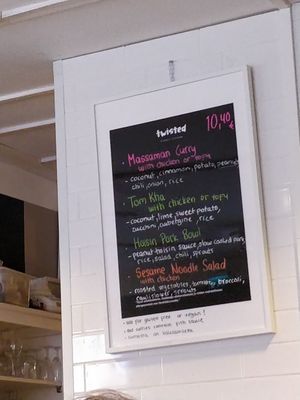 Menu at Twisted Street Kitchen in Helsinki