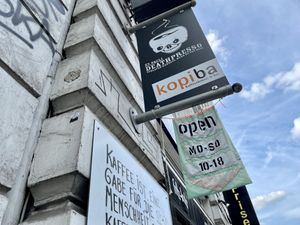 outside at Death Presso in Hamburg