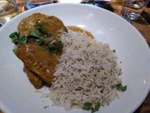 Katsu curry and rice (June 2022) at The Greave Dunning in Wirral