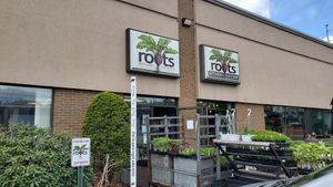 outside at Roots Natural Foods in Leominster