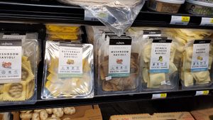 vegan ravioli i want to try next time at Roots Natural Foods in Leominster