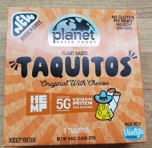 Taquitos i bought, never heard of this brand at Roots Natural Foods in Leominster