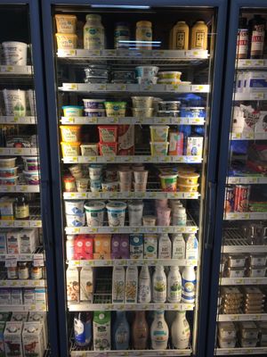 Cold vegan goodies at Roots Natural Foods in Leominster