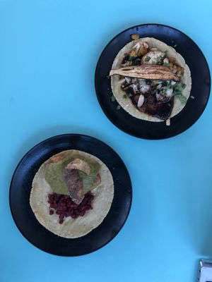 Tacos veganos at Lola 55 in San Diego