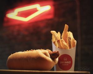 Stadium Hot dog and Fries 🌭 🍟  at Oasi Burger in East London