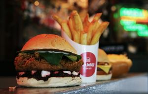 Our burgers 🍔 ❤️ at Oasi Burger in East London